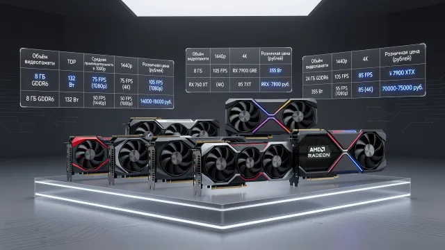 Лучшие видеокарты Radeon 2026 года: рейтинг цена/мощность